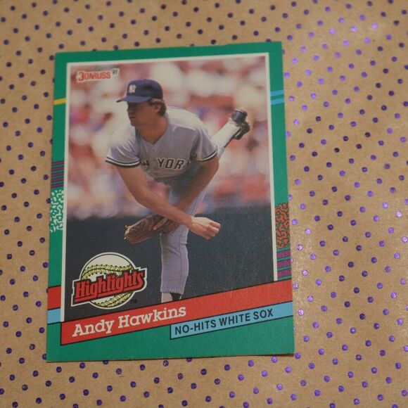 Andy Hawkins BC-12 Baseball Card - Picture 1 of 2